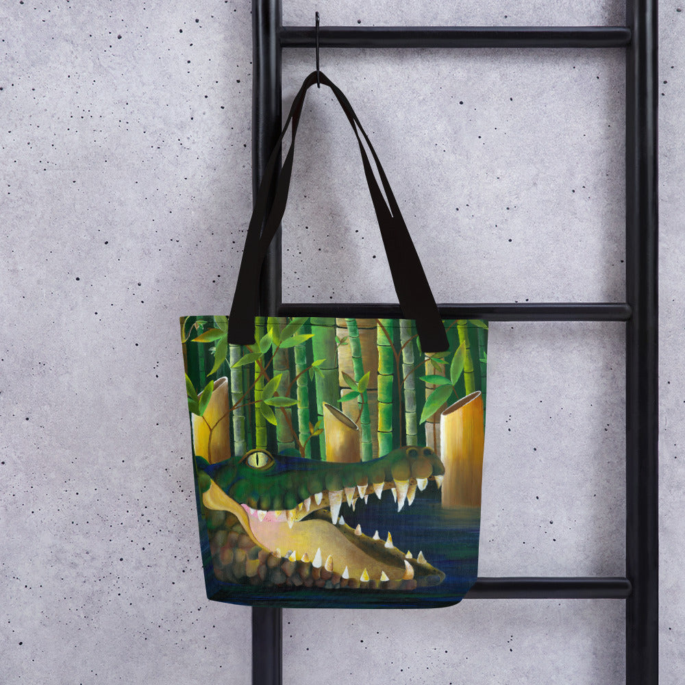 Crocodile "New Orleans " Tote bag